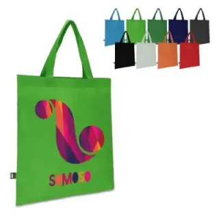 R-PET Carry bag non-woven short handles 38 x 42cm 75g/m² - LT91327 (gadzety reklamowe)